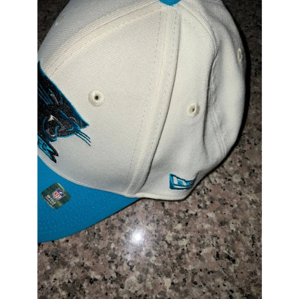 Carolina Panthers NFL of Sideline Hat Size Large /X Large Ivory‎